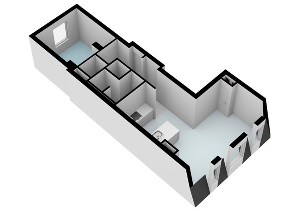 Floorplan - Ceintuurbaan 61-4, 1072 EV Amsterdam